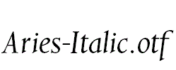 Aries-Italic.otf