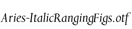 Aries-ItalicRangingFigs.otf