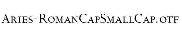 Aries-RomanCapSmallCap.otf