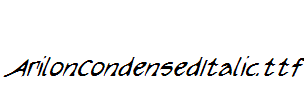 ArilonCondensedItalic.ttf