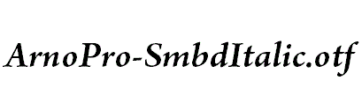 ArnoPro-SmbdItalic.otf