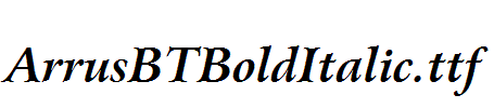 ArrusBTBoldItalic.ttf