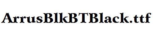 ArrusBlkBTBlack.ttf