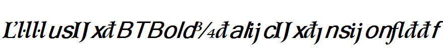 ArrusExtBTBoldItalicExtension.ttf