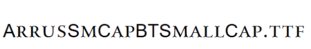 ArrusSmCapBTSmallCap.ttf