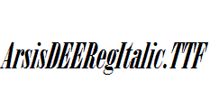 ArsisDEERegItalic.TTF