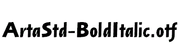 ArtaStd-BoldItalic.otf