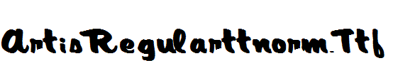 ArtisRegularttnorm.Ttf
