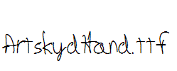 ArtskydHand.ttf
