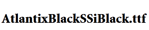 AtlantixBlackSSiBlack.ttf