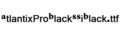 AtlantixProBlackSSiBlack.ttf