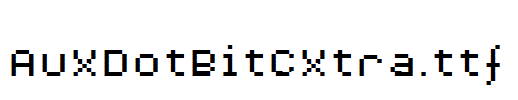 AuXDotBitCXtra.ttf