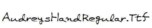 AudreysHandRegular.Ttf