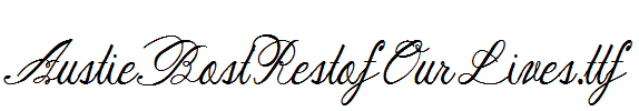 AustieBostRestofOurLives.ttf