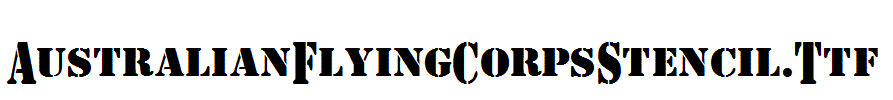 AustralianFlyingCorpsStencil.Ttf