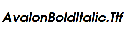 AvalonBoldItalic.Ttf