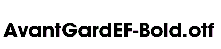 AvantGardEF-Bold.otf