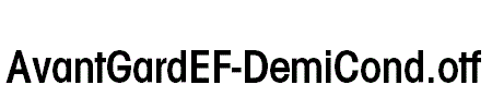 AvantGardEF-DemiCond.otf