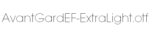 AvantGardEF-ExtraLight.otf