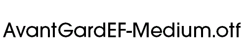 AvantGardEF-Medium.otf