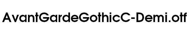 AvantGardeGothicC-Demi.otf
