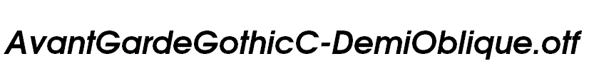 AvantGardeGothicC-DemiOblique.otf