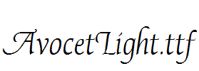 AvocetLight.ttf