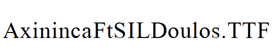 AxinincaFtSILDoulos.TTF