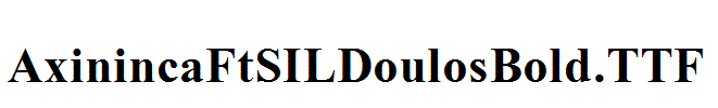AxinincaFtSILDoulosBold.TTF