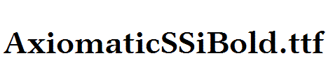 AxiomaticSSiBold.ttf