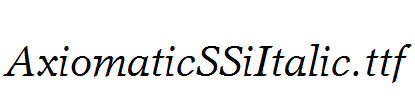 AxiomaticSSiItalic.ttf