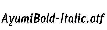 AyumiBold-Italic.otf