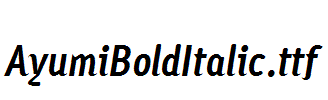 AyumiBoldItalic.ttf