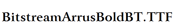 BitstreamArrusBoldBT.TTF