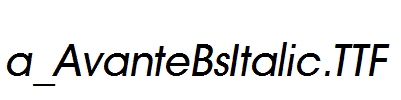 a_AvanteBsItalic.TTF