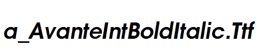 a_AvanteIntBoldItalic.Ttf