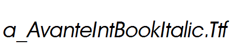 a_AvanteIntBookItalic.Ttf