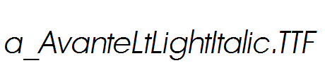 a_AvanteLtLightItalic.TTF