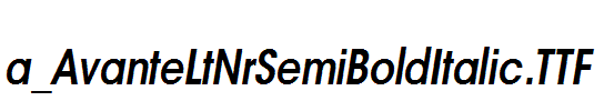 a_AvanteLtNrSemiBoldItalic.TTF