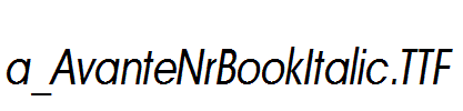 a_AvanteNrBookItalic.TTF