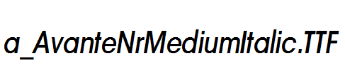 a_AvanteNrMediumItalic.TTF