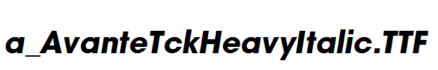 a_AvanteTckHeavyItalic.TTF