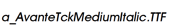 a_AvanteTckMediumItalic.TTF