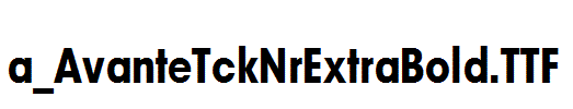 a_AvanteTckNrExtraBold.TTF