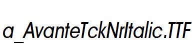 a_AvanteTckNrItalic.TTF
