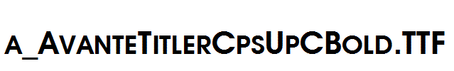 a_AvanteTitlerCpsUpCBold.TTF