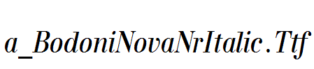 a_BodoniNovaNrItalic.Ttf