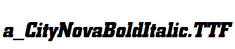 a_CityNovaBoldItalic.TTF