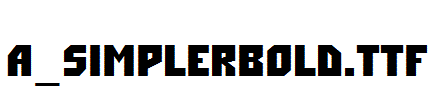 a_SimplerBold.TTF