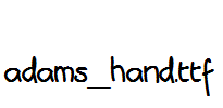 adams_hand.ttf